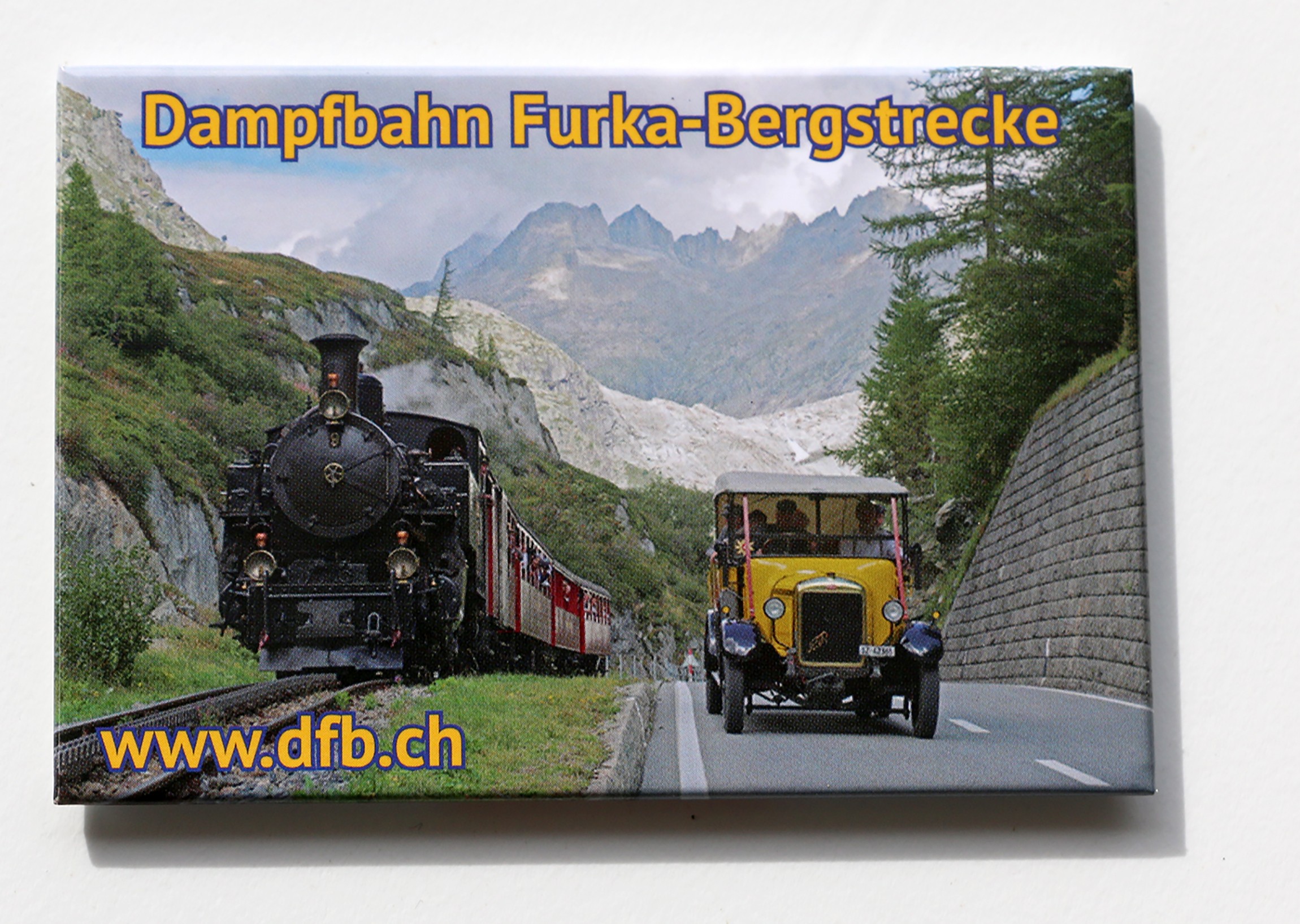 Bildmagnet Lok 4 / Postauto (Querformat)