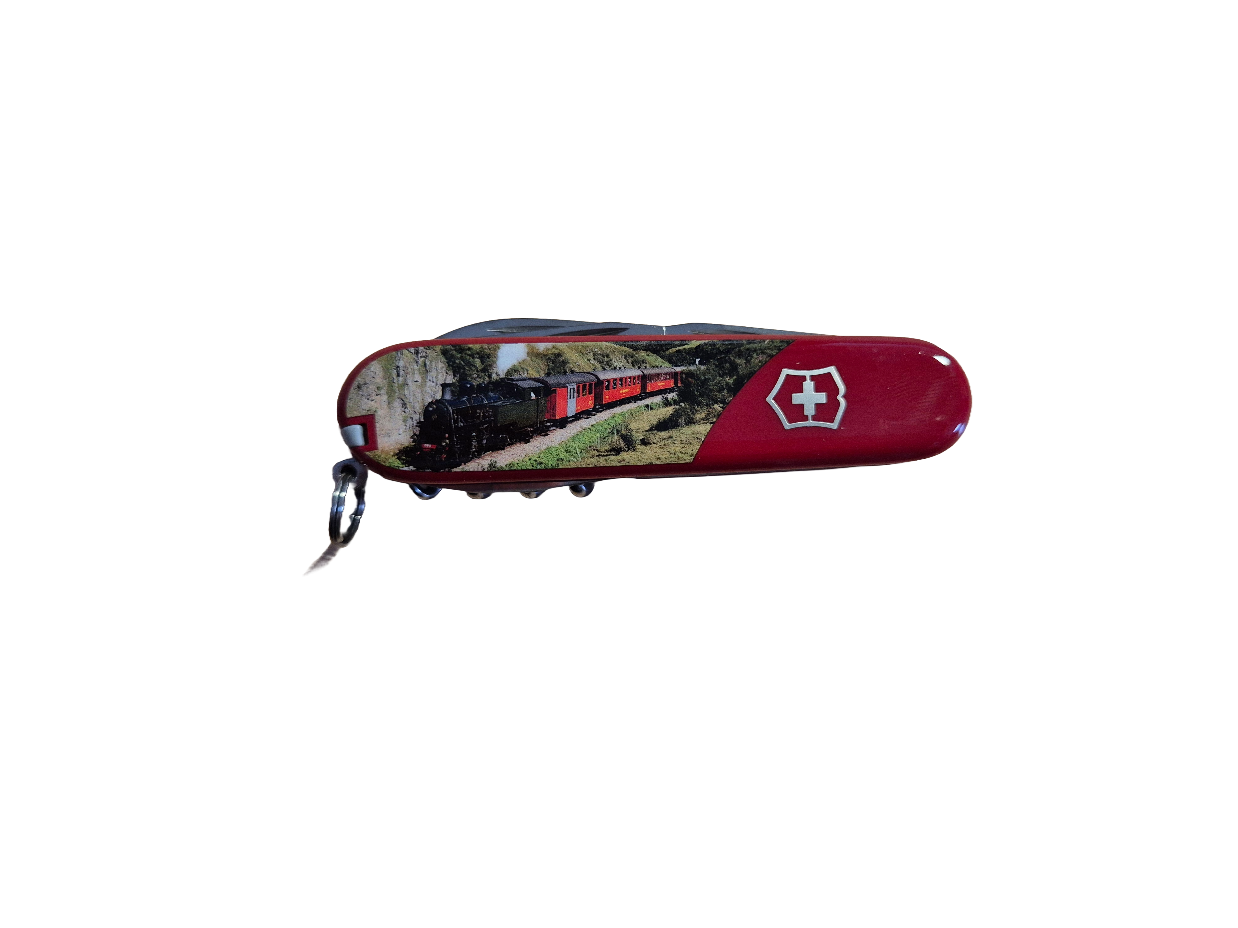 Taschenmesser Victorinox, rot mit Foto