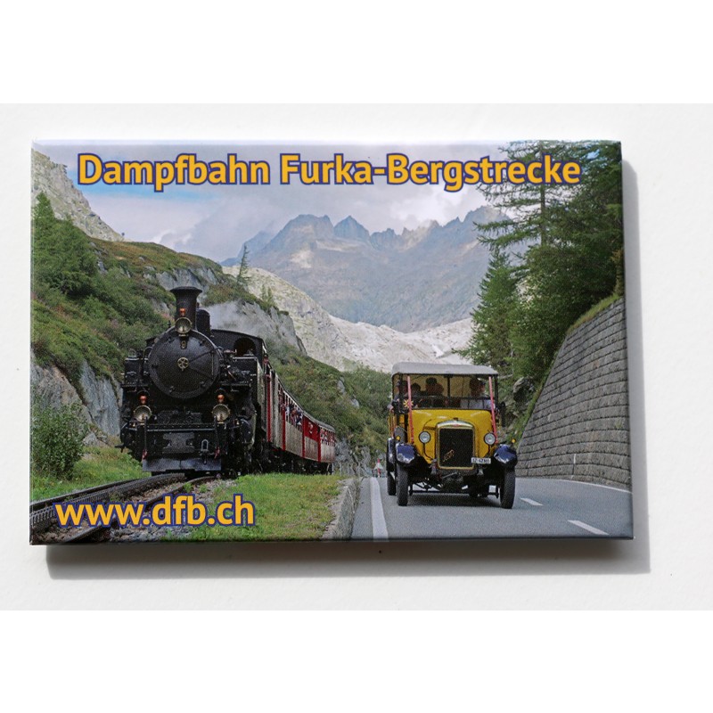 Bildmagnet Lok 4 / Postauto (Querformat)