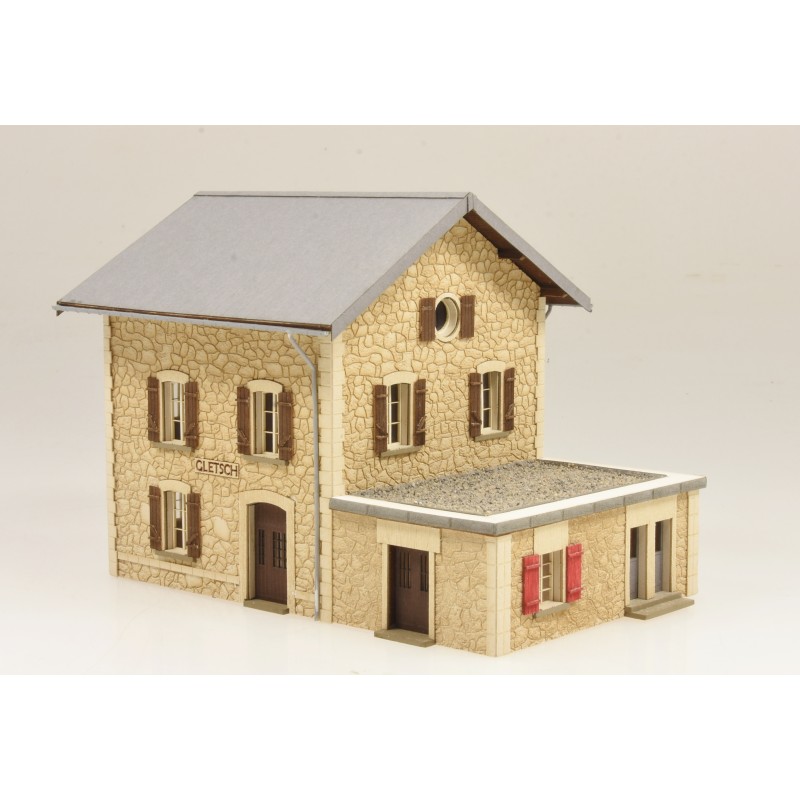 Modellbausatz Bahnhof Gletsch 1:87